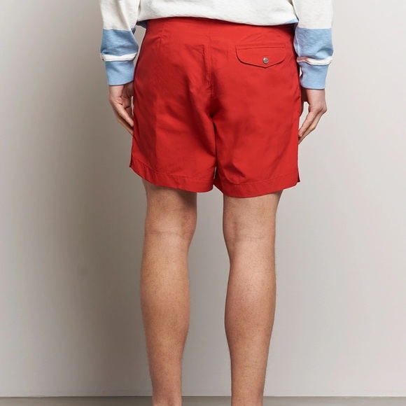 New Polo Ralph Lauren Swimshorts Red 5.5” Sz 36 Lined Trunks Resortwear Preppy - Picture 4 of 16